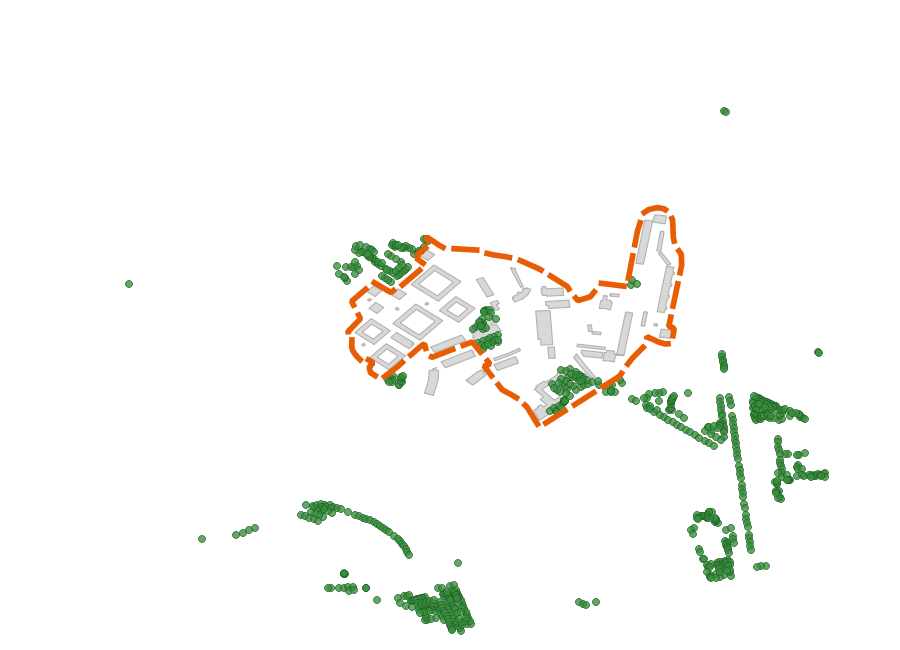 Arbres de la métropole autour du QPV