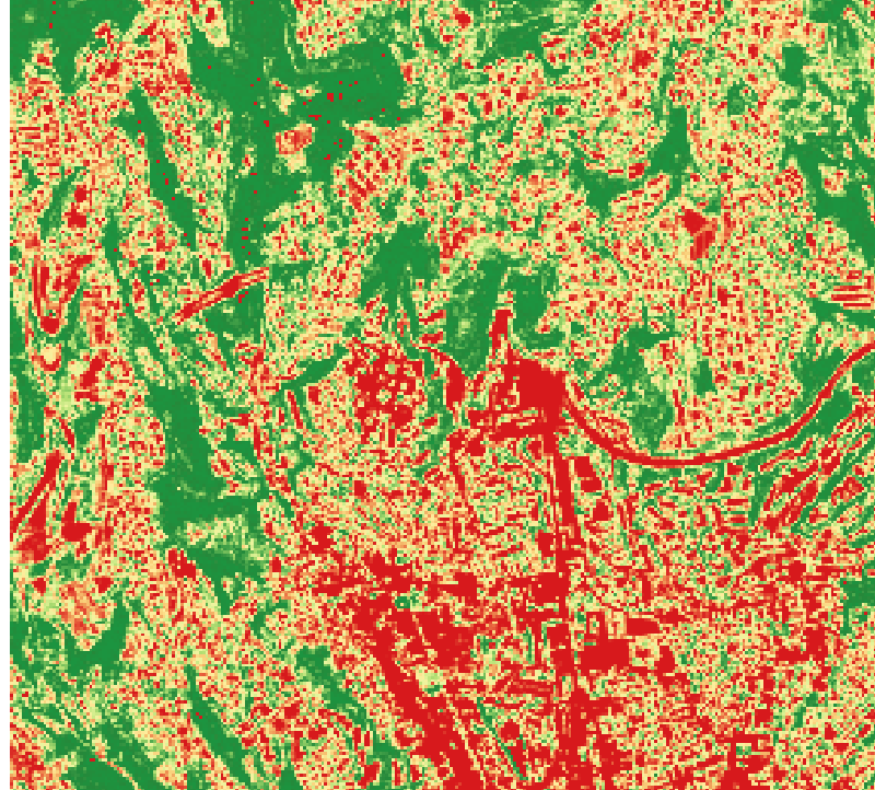 Couverture de canopée du quartier prioritaire de Las Planas